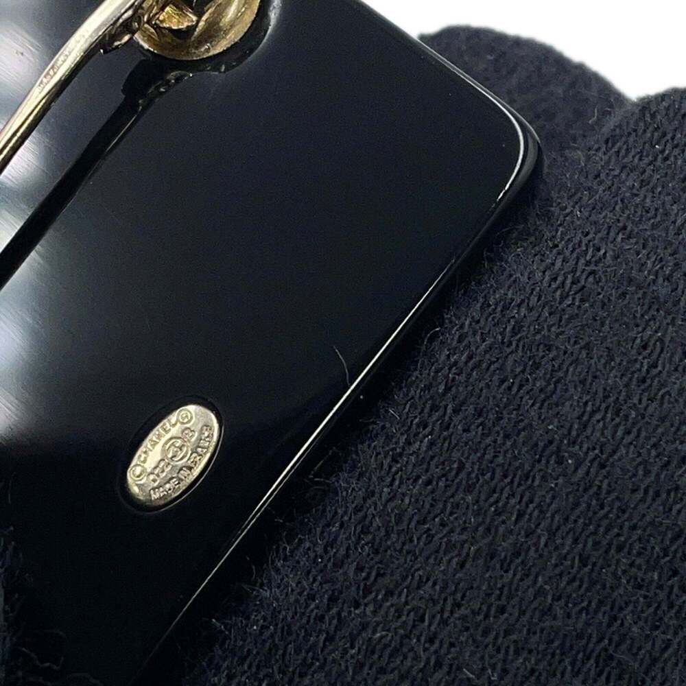 CHANEL Black Pearl Logo Brooch - Picture 5 of 11